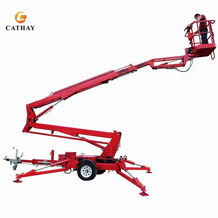 Aerial Working Platform Of Towable Boom Lift Platform