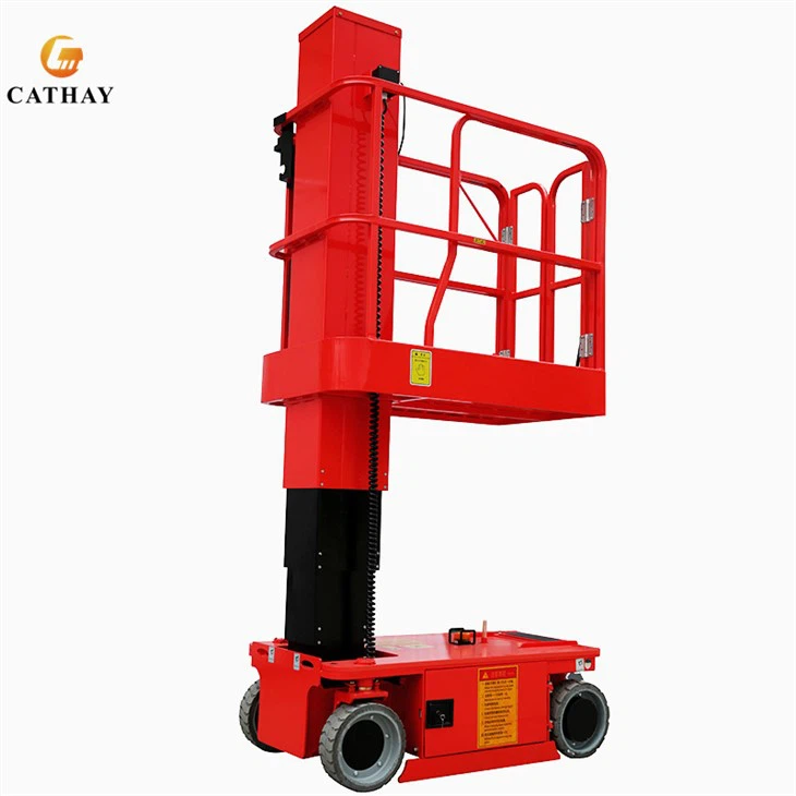 Hydraulic Telescopic Man Driving Single Mast Lift