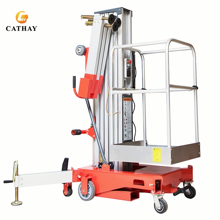 Single Mast Aluminum Working Platfrom